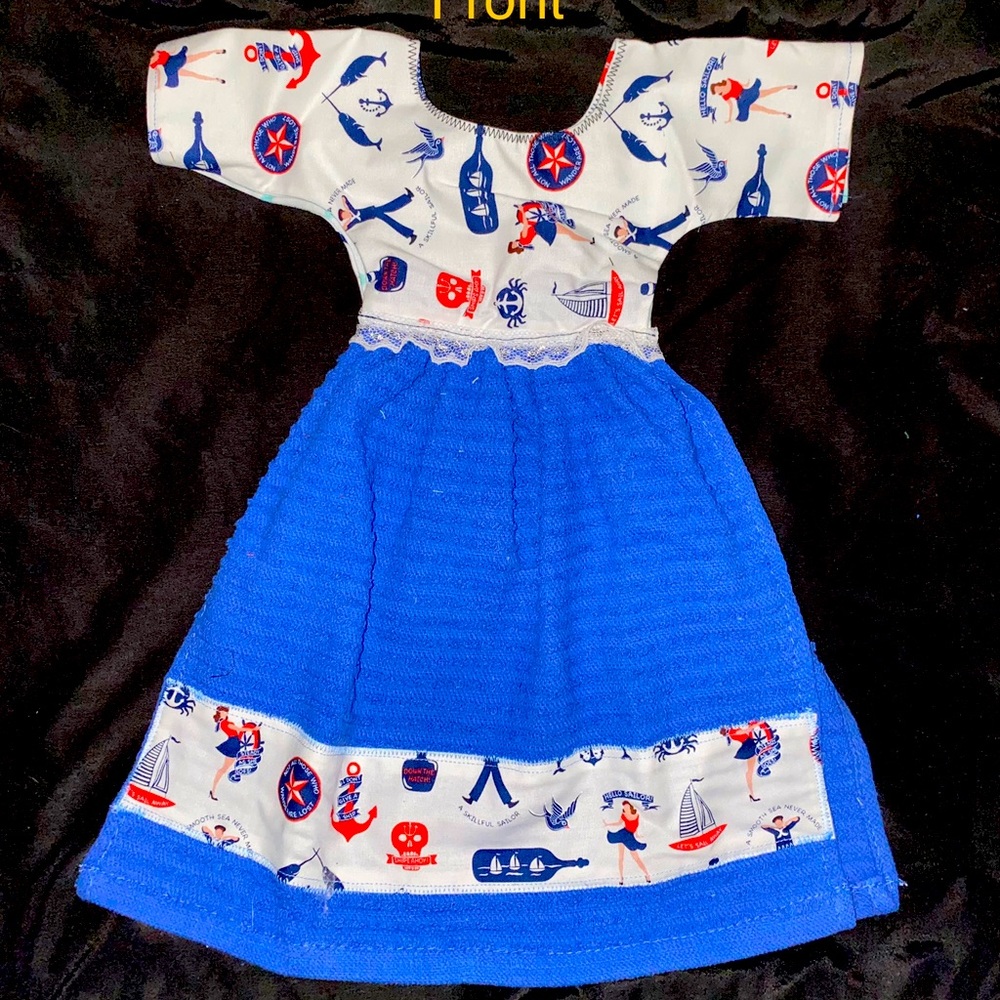 Nautical sailor theme hand towel